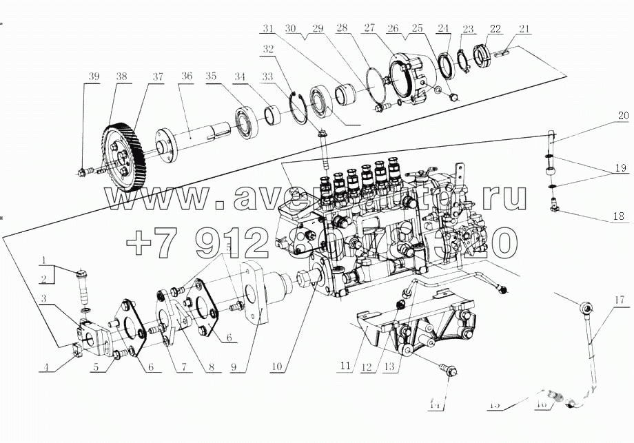 M3600-1111000/10 Топливный насос высокого давления в сборе