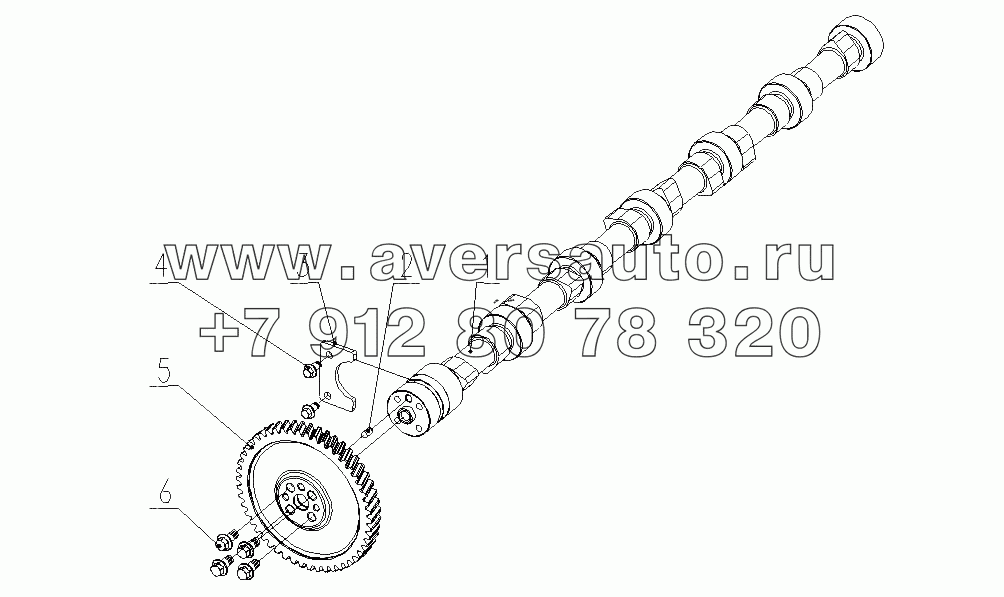 M3400-1006000/10 Распределительный вал в сборе