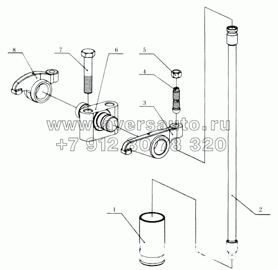 M3000-1007000/06 Кулак клапана в сборе