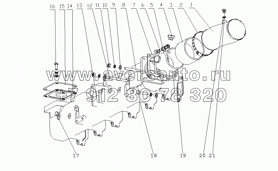 M32X2-1008100/02, M36T1-1008500/03 Части всасывающего трубопровода и части соеденительного патрубка