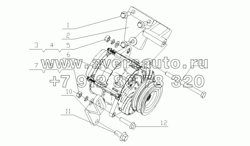 M11D1-3701000/03 Генератор переменного тока в сборе