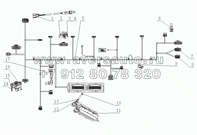 M2CE1-3823000/01 Контролирующая система в сборе