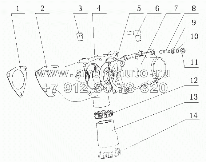 M2AD1-1306000/01 Термостат в сборе