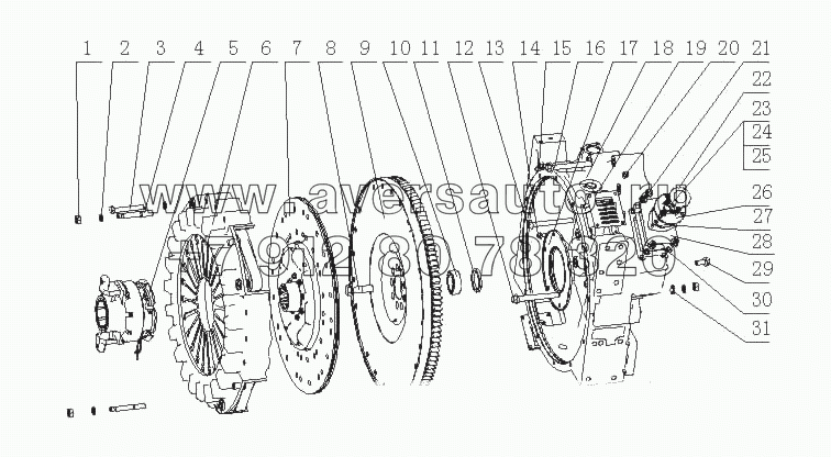 M2AD1-1600000/01 Механизм отбора мощности в сборе