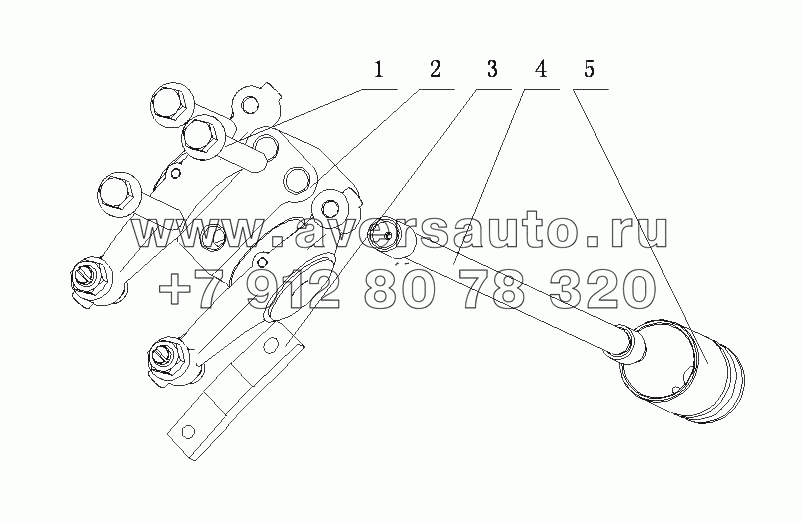 M6600-1007000/03 Механизм привода клапана в сборе