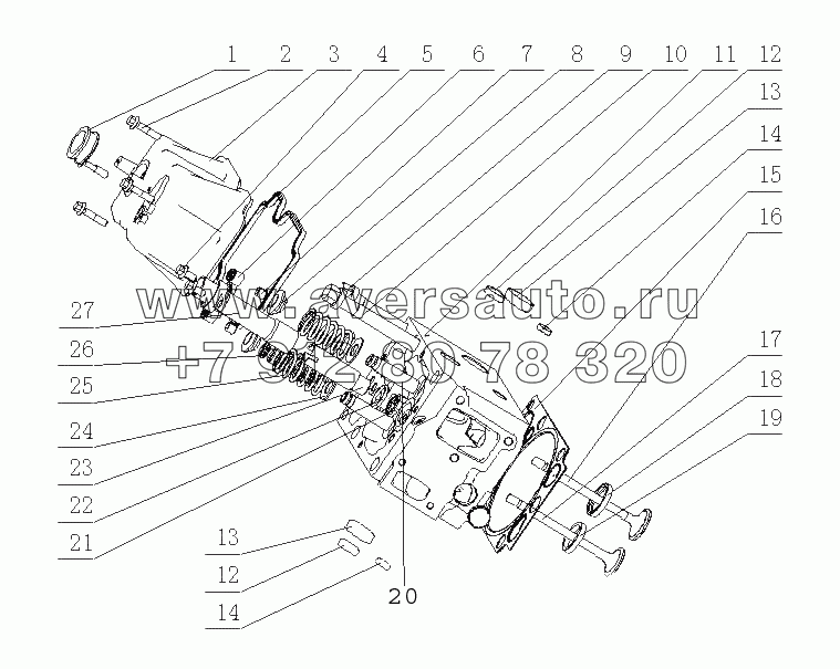 M2A00-1003000A/05 Головка цилиндров и крышка головки цилиндров в сборе