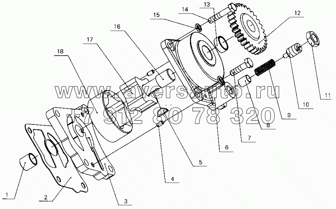 B30-1011000 Oil pump assembly