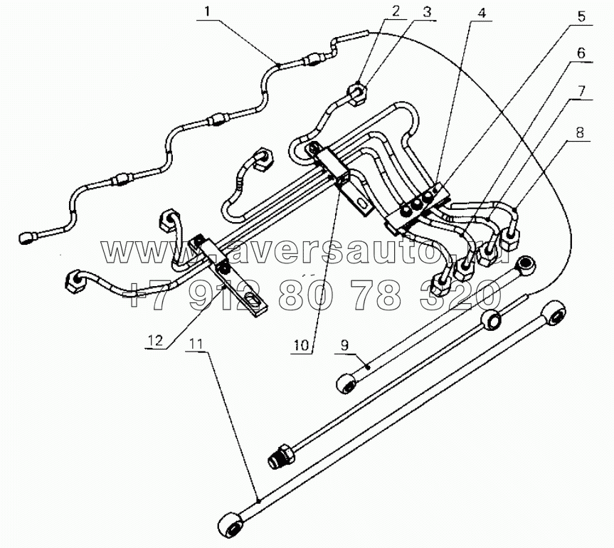 G0100-1104000 Fuel line assembly