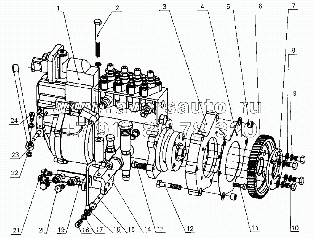 B30-1111000 Fuel injection pump assembly