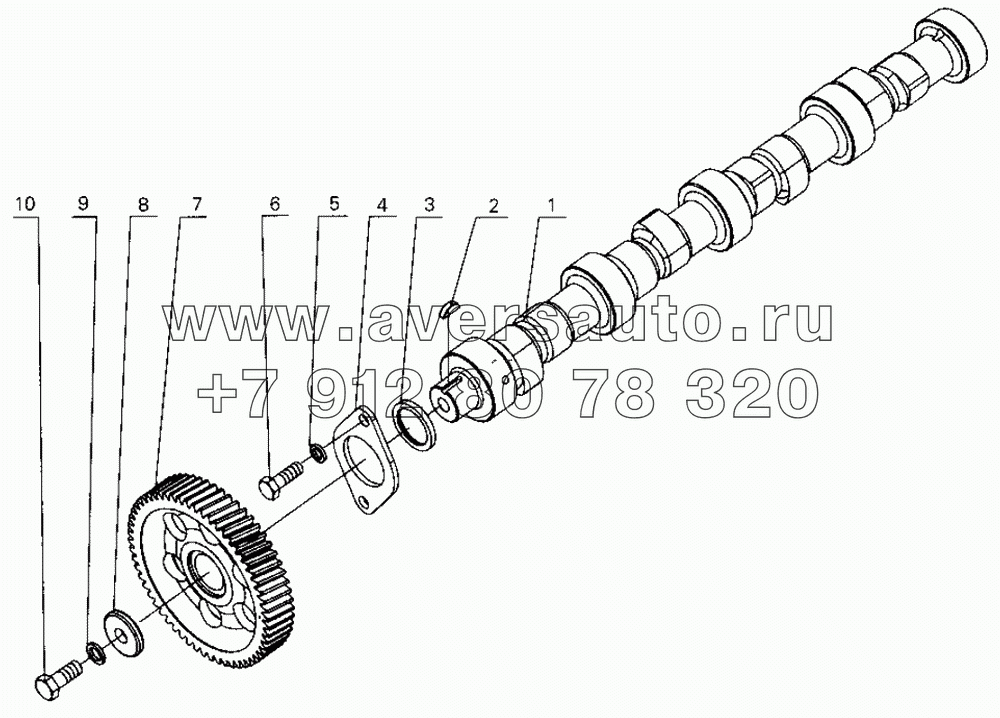 B30-1006000 Camshaft assembly