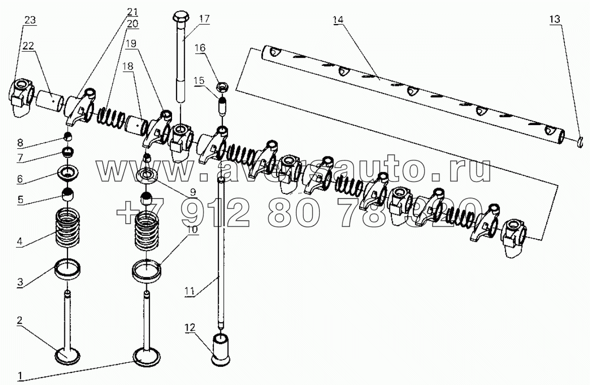 B30-1007000 Valve train