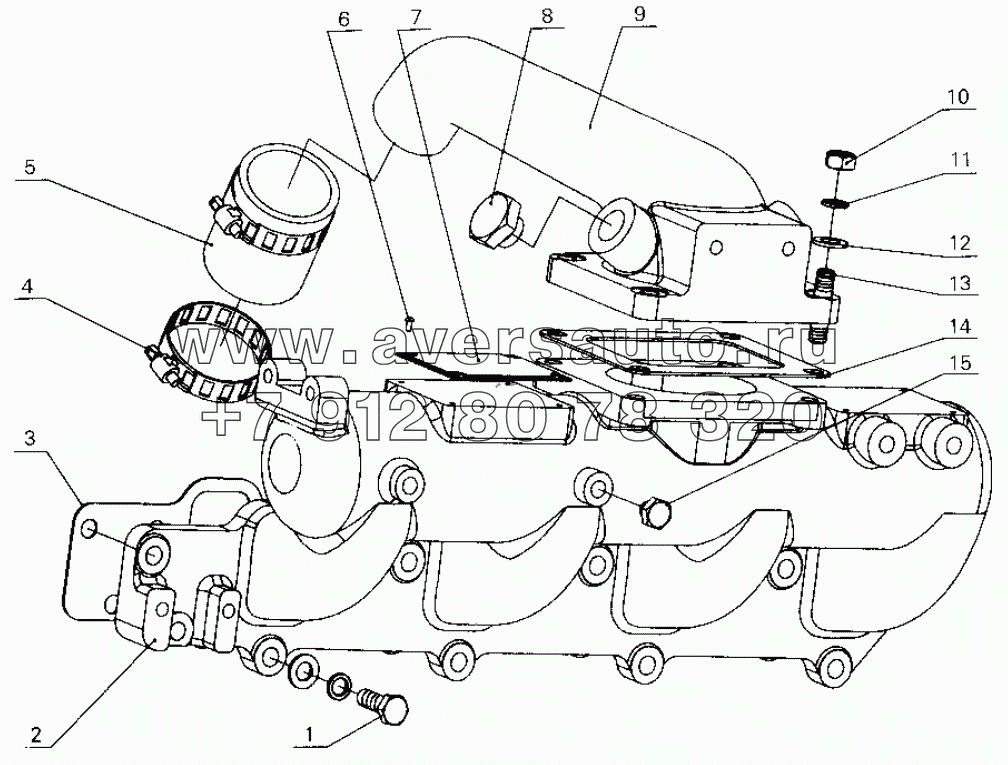 B30-1008000 Intake manifold parts