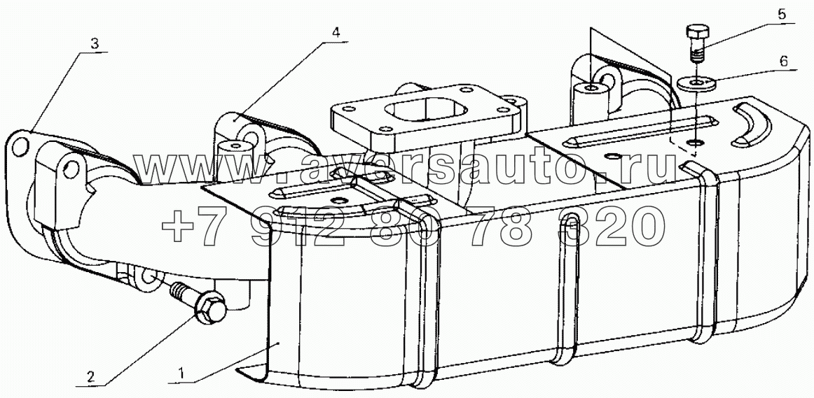 B30-1008020 Exhaust manifold parts