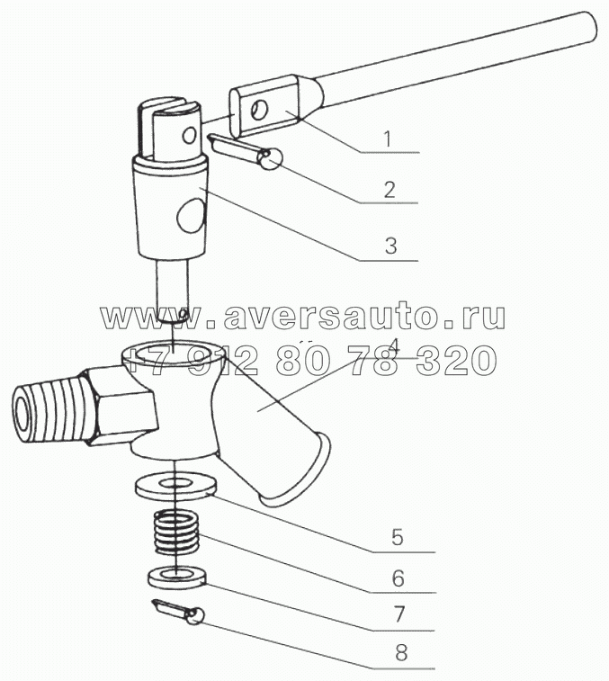 631-1305000 Water drain cock assembly