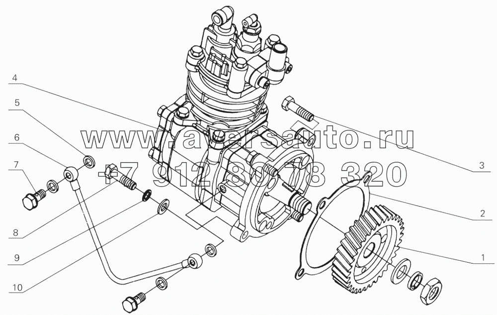 D0200-3509000 Air compressor assembly