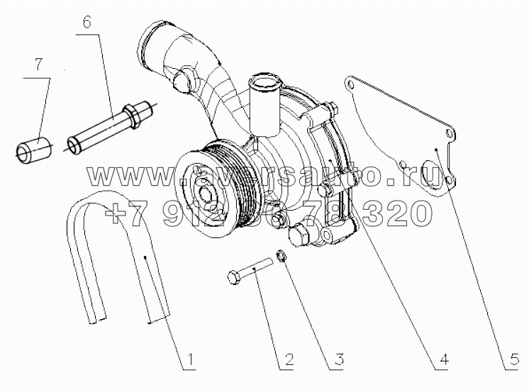  D0811-1307000 Water Pump Assembly