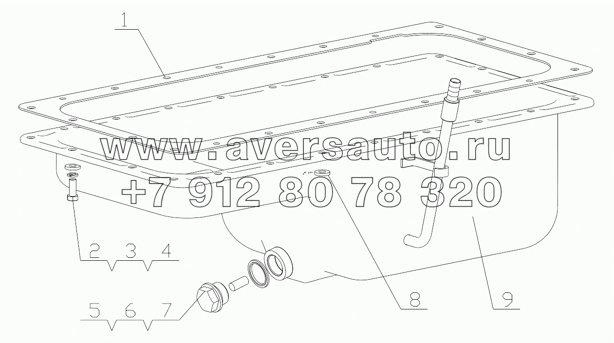  D7019-1009000/02 Oil Sump Assembly