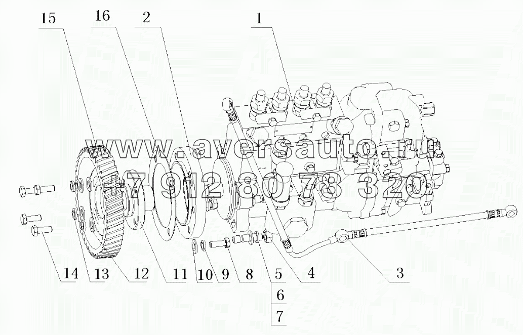  D7014-1111000/13 Fuel Injection Pump Assembly