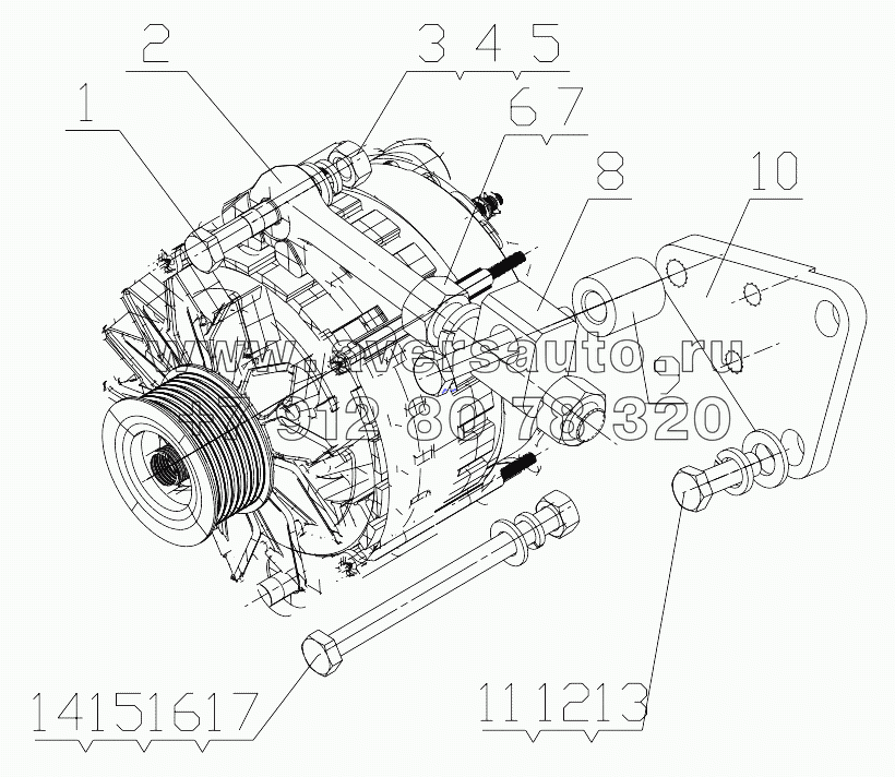  D7019-3701000/01 Alternator Assembly