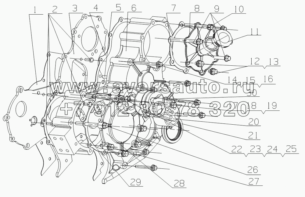 G06CA-1002200 Gear housing assembly