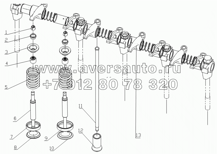 B30-1007000	Valve train system