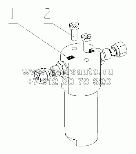  J5700-1107000/08 Low Pressure Gas Filter Assembly