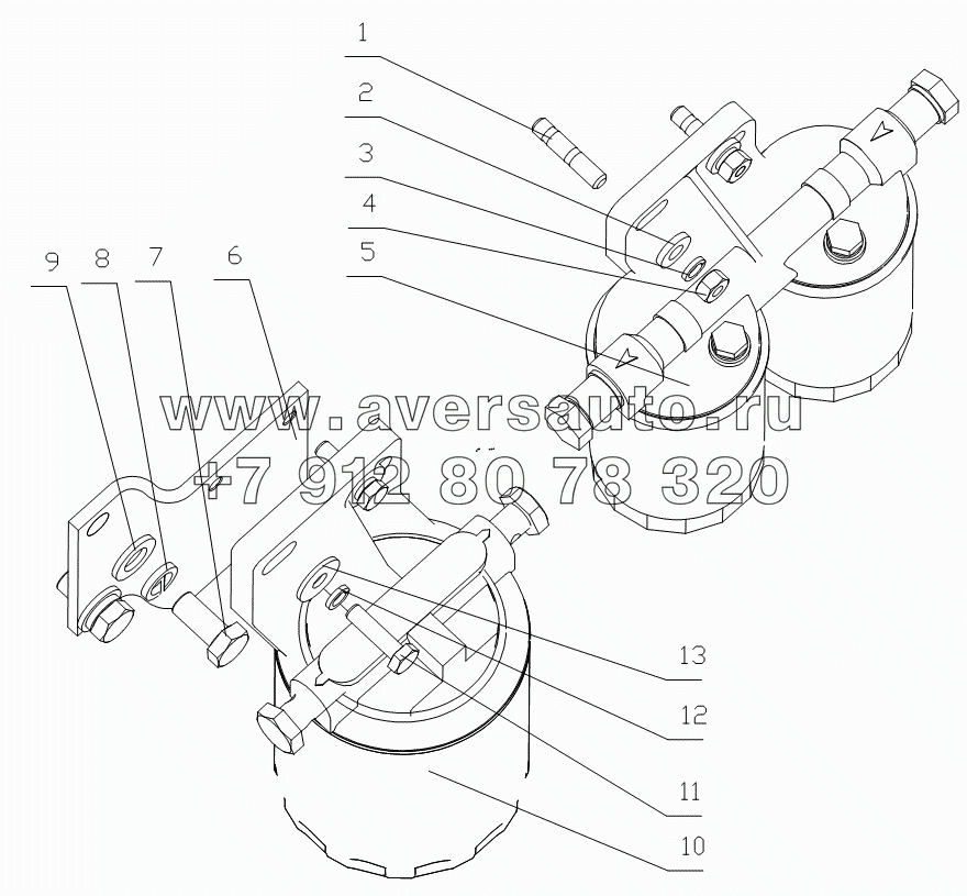 B7735-1105000 Топливный фильтр в сборе