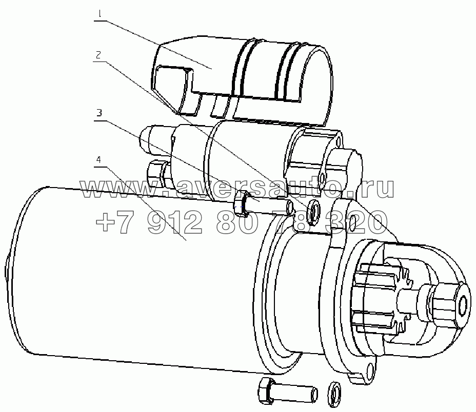 340-3708000 Стартер в сборе