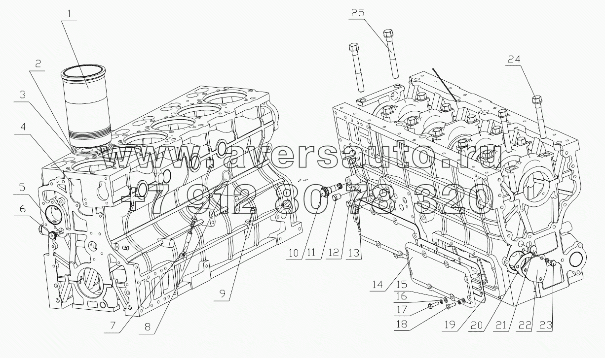  B7615-1002000/07 Cylinder Block Assembly