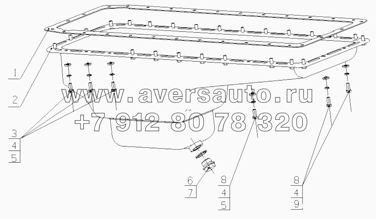  1640H-1009000/08 Oil Sump Assembly