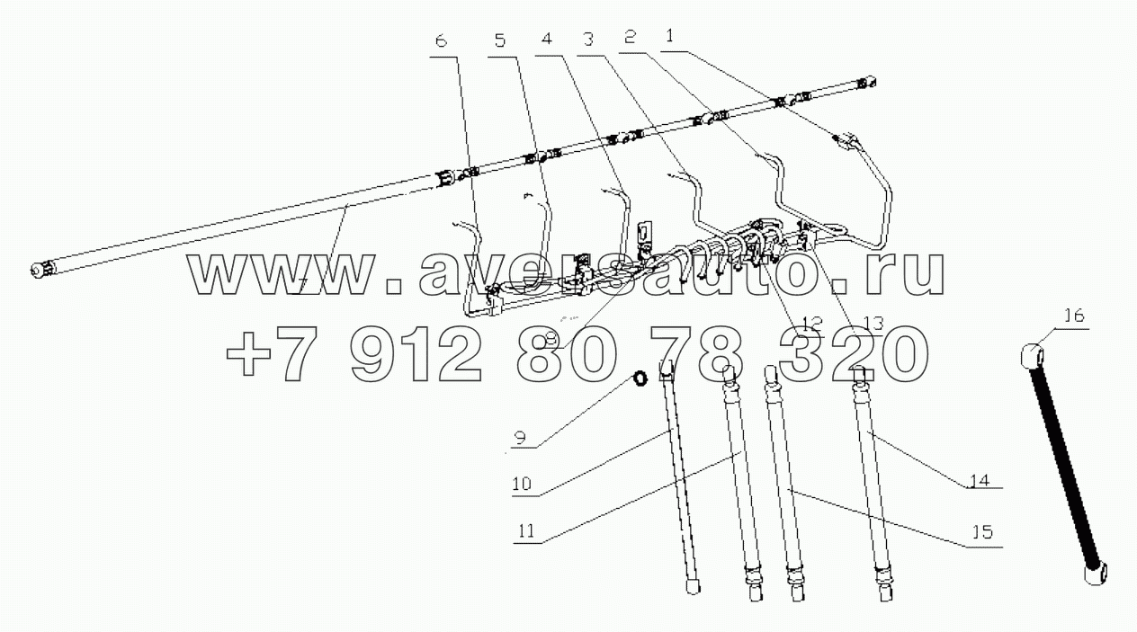  B7615-1104000/08 Fuel Pipeline Assembly