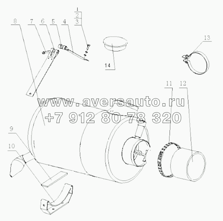  B7615-1109000/02 Air Filter Assembly