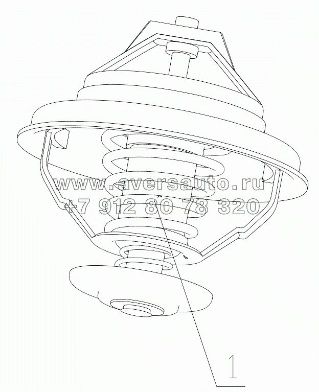  340-1306000/02 Thermostat Assembly