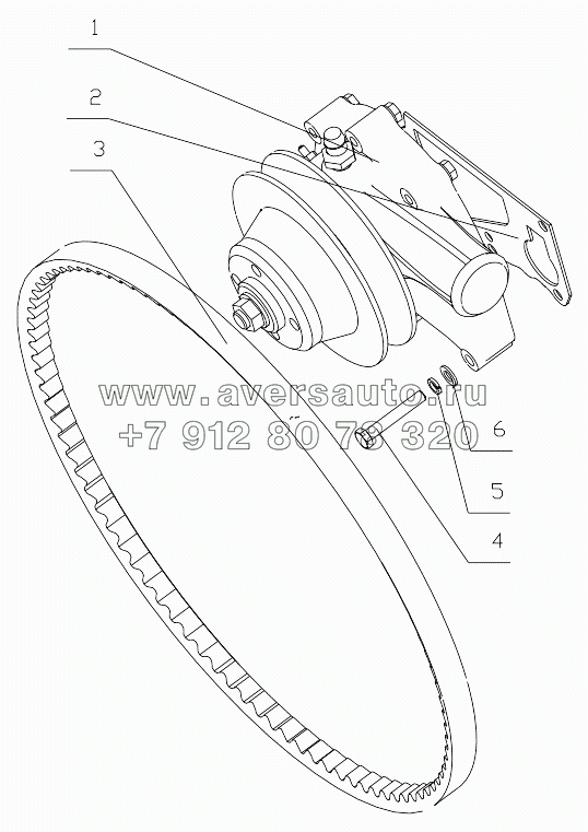  1640H-1307000/06 Water Pump Subassembly