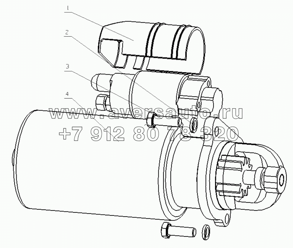  340-3708000/09 Starter Assembly