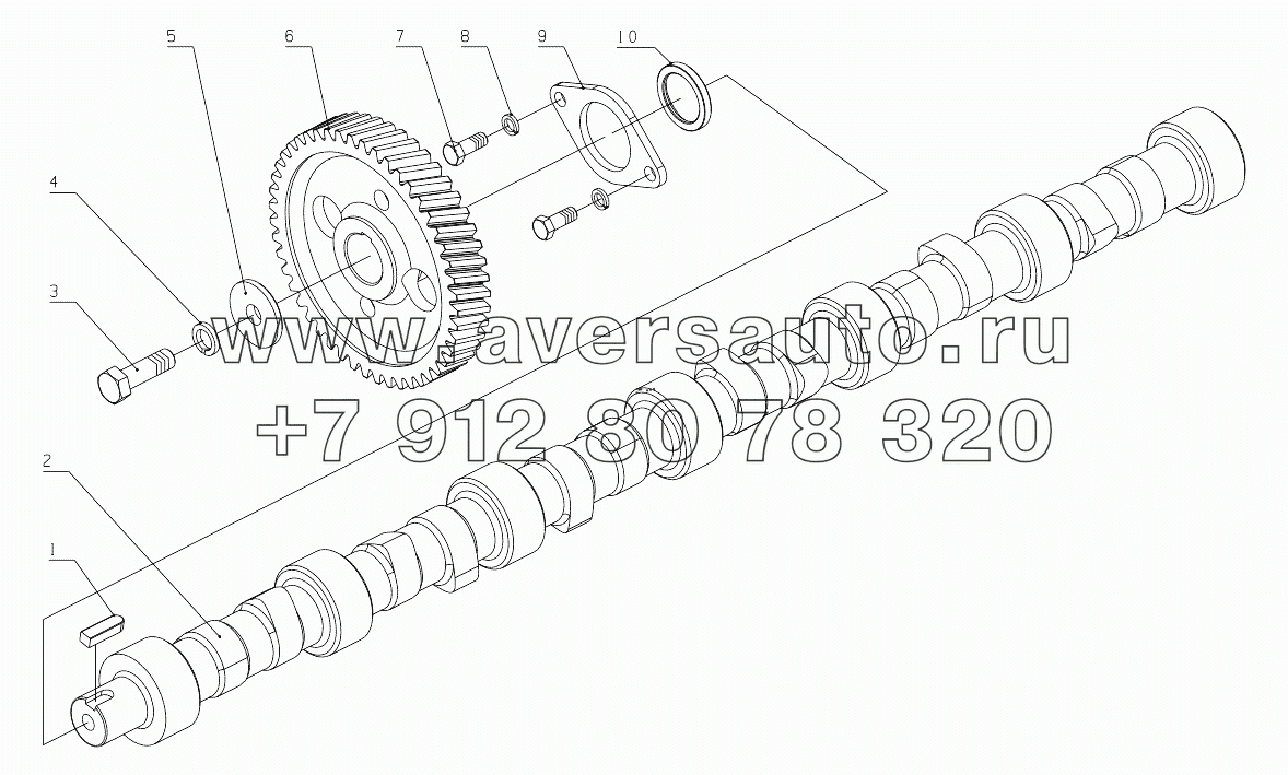  630-1006000A/02 Camshaft Assembly