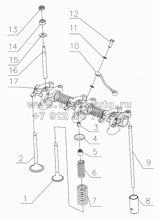  330-1007000/08 Valve Tappet Assembly