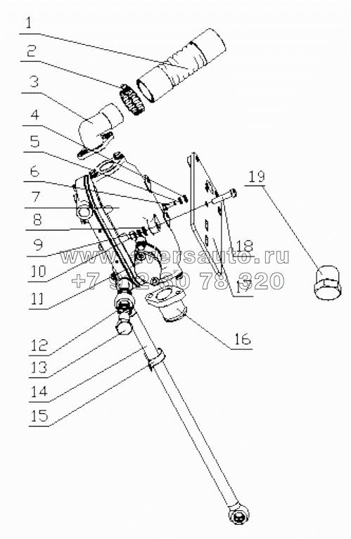  1640H-1013000/17 Oil Radiator Assembly