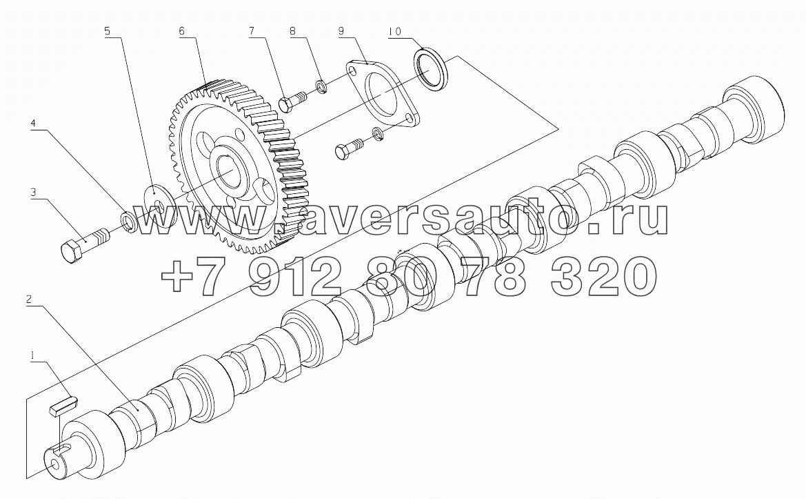  630-1006000A/02 Camshaft Assembly