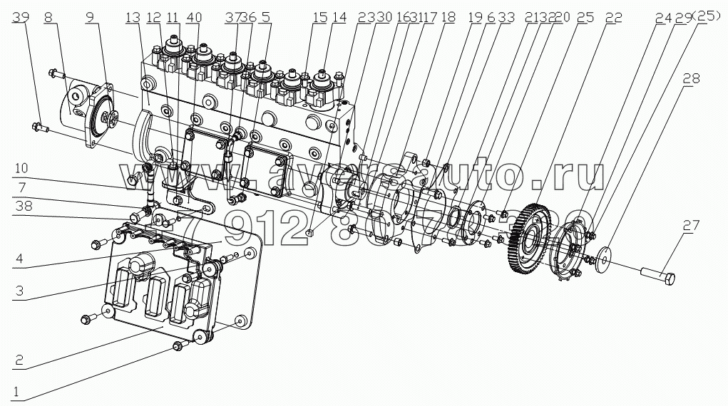 G6000-1111000 Fuel injection pump assembly