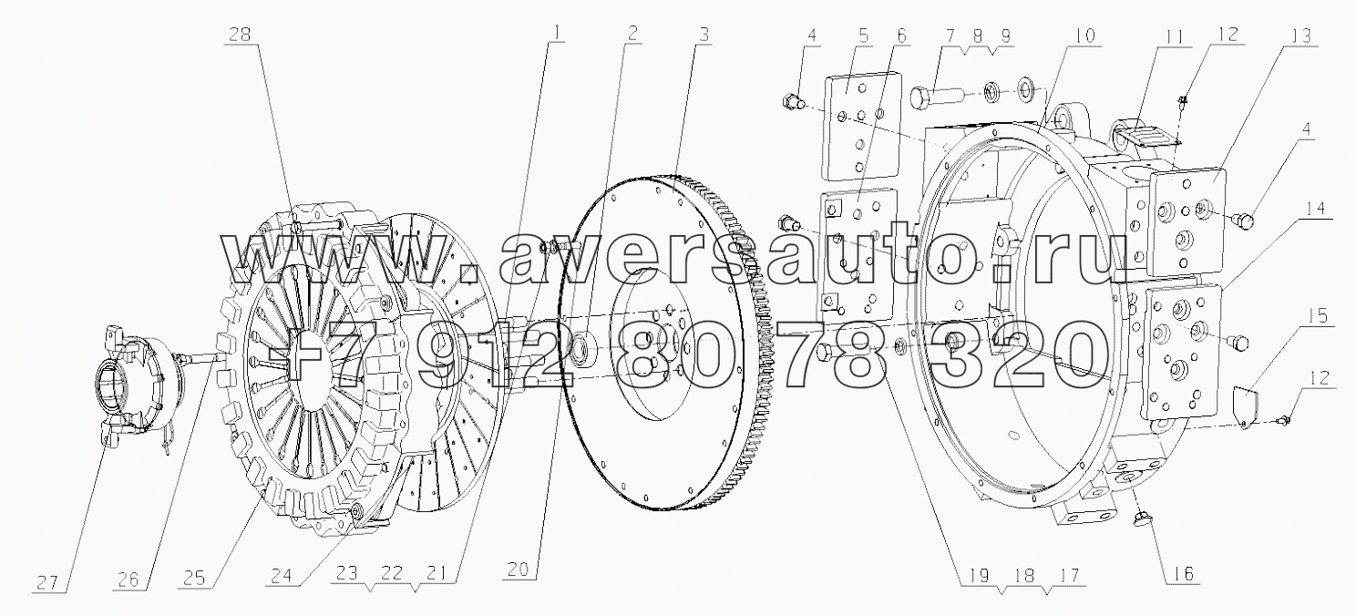  G4789-1600000/03 Power Take-off Mechanism Assembly