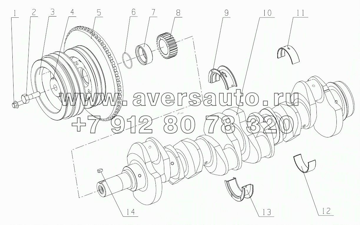  G6899-1005000/01 Crankshaft Vibration Damper Assembly