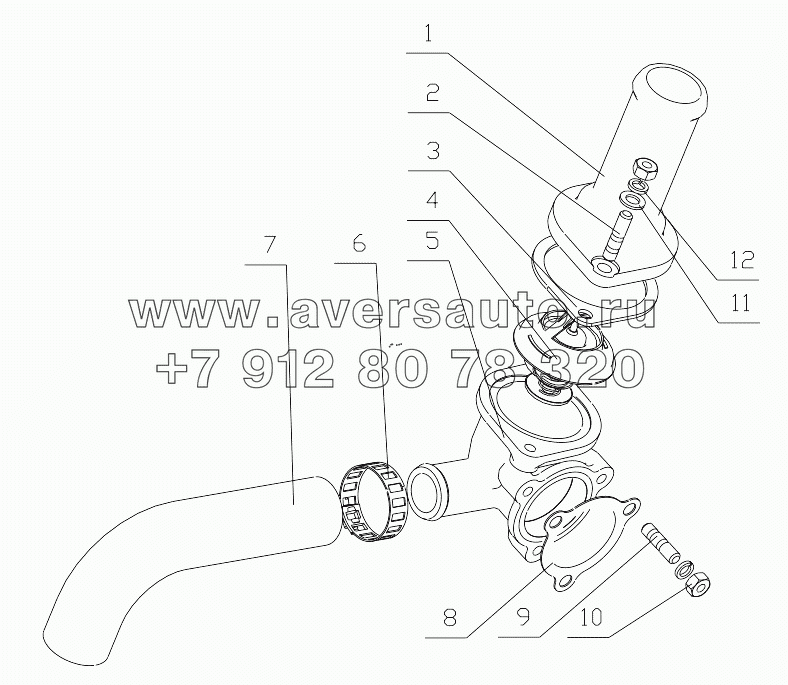  J8000-1306000/11 Thermostat Assembly