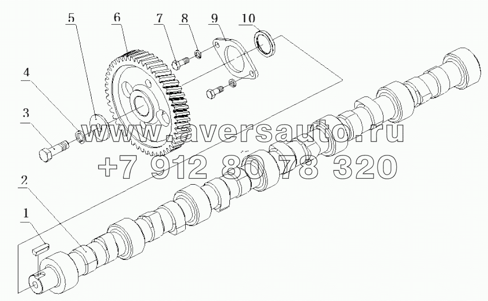  630-1006000A/02 Camshaft Assembly