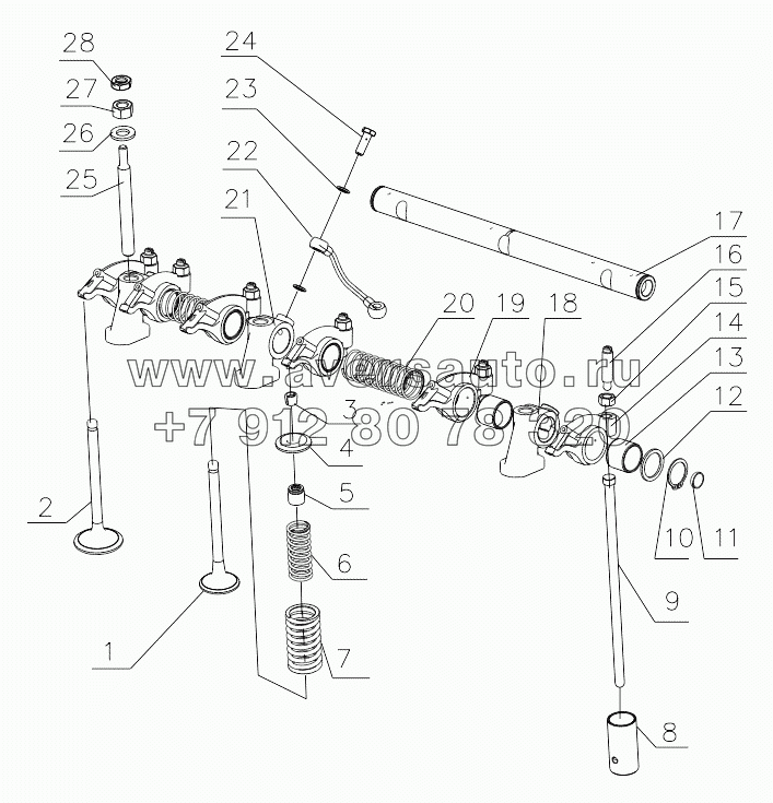  J3200-1007000/07 Valve Tappet Assembly