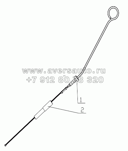  630-1002080/02 Oil Dipstick Assembly