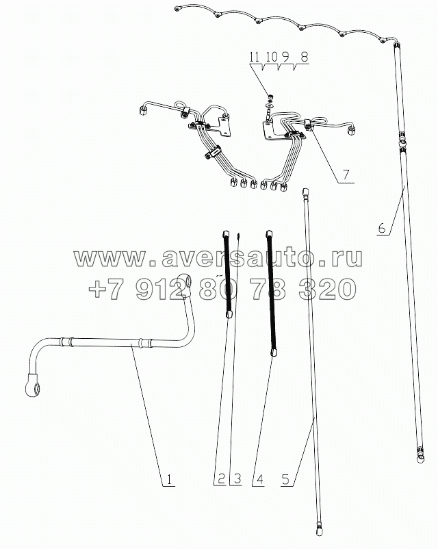  J8201-1104000/01 Fuel Supply Pipeline Assembly