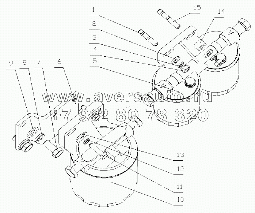  J8006-1105000/01 Fuel Filter Assembly