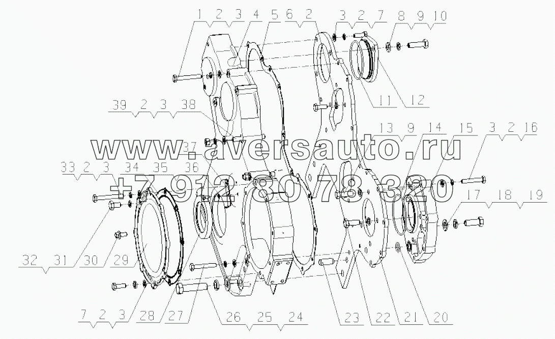  J8000-1002030/11 Gear Housing Parts