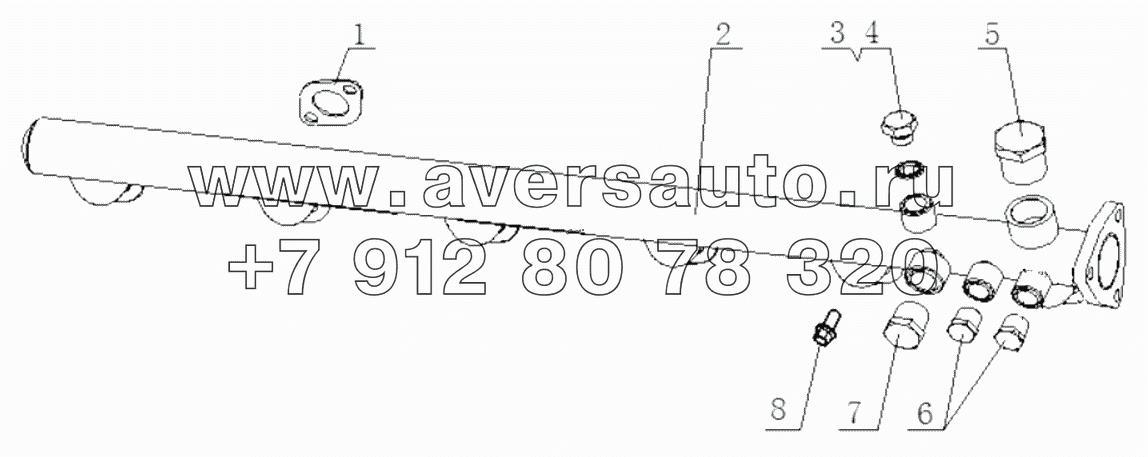  B7741-1303000/04 Radiator Water Pipe and Hose Assembly